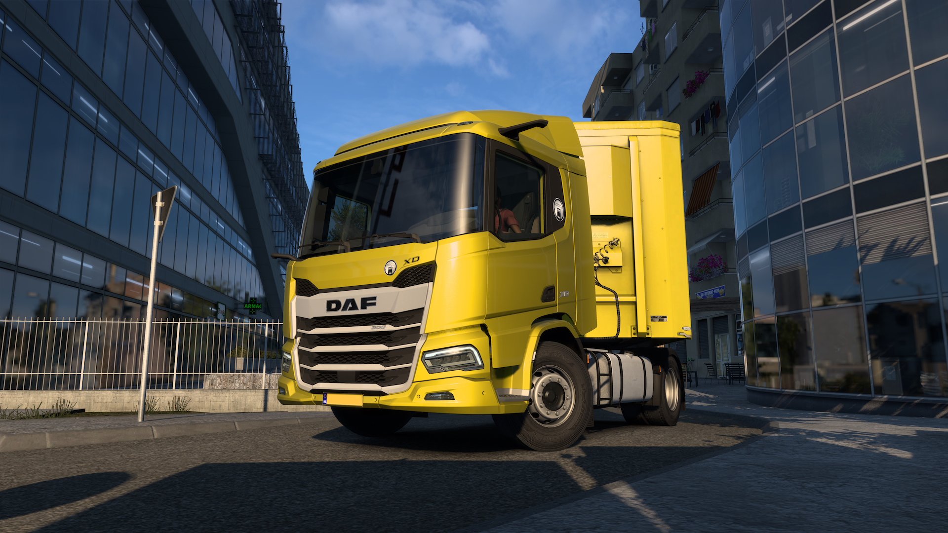 Nya generationens lastbil av typen DAF XD är nu tillgänglig i ETS2. 