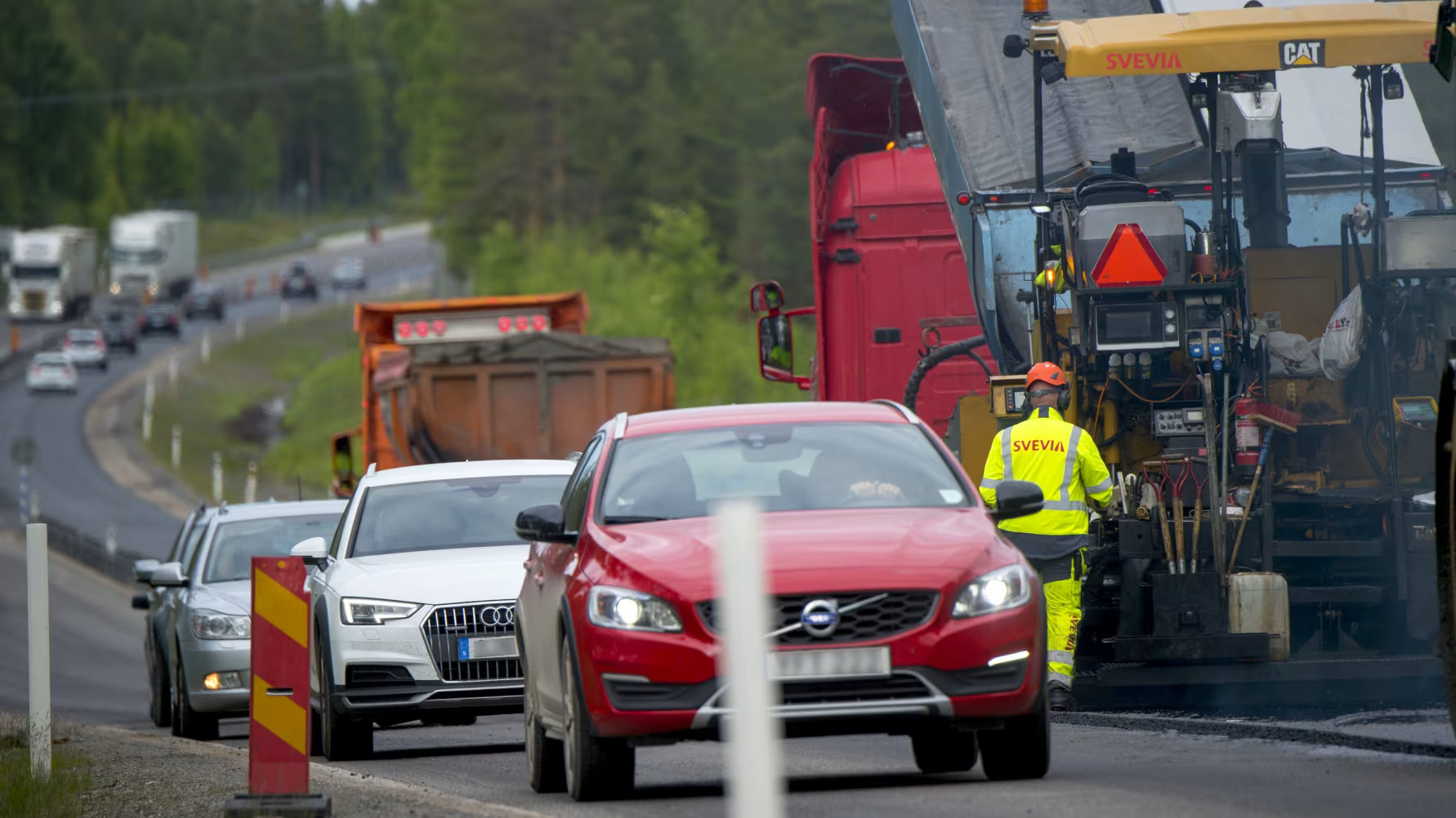  I sommar kommer Svevia att förbättra asfaltbeläggningen på cirka 55 kilometer väg inom Västerbotten. Foto: Patrick Trägårdh.