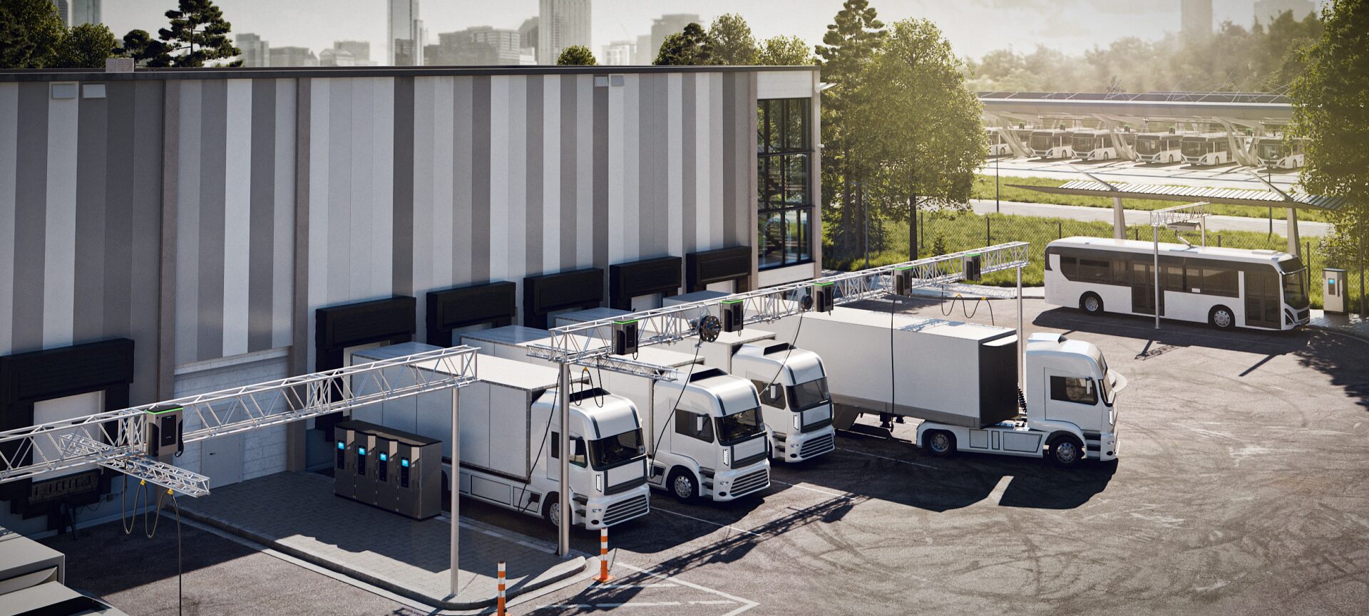Laddstationerna kommer att levereras och installeras under de kommande tre åren och har en kapacitet på 400 kW vardera.  Foto: Siemens eMobility.