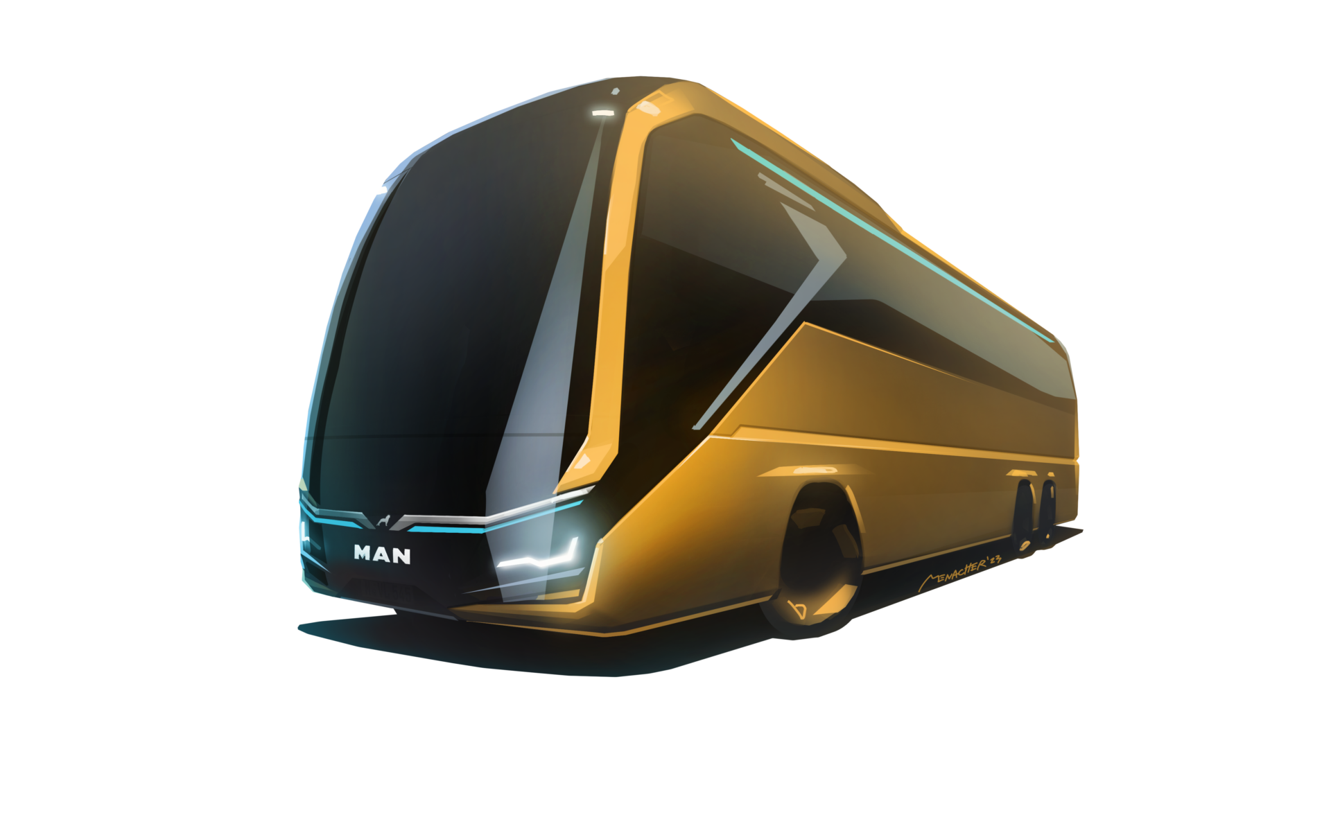 Lion's Coach E ser ut som en futuristisk skapelse. Foto: MAN.