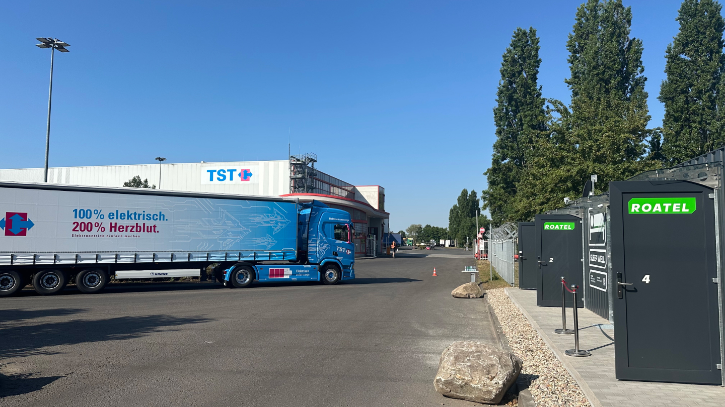   Roatels första fyra mikrohotell hos ett logistikföretag. Foto: TST/Roatel.