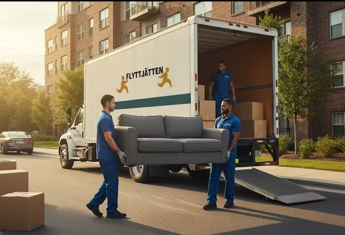 "Att flytta behöver inte innebära onödig miljöpåverkan", säger Flyttjätten. Foto: Flyttjätten. 