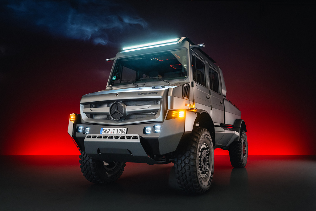 Unimogs exteriör är inspirerad av SUV:ar. Foto: Mercedes-Benz Special Trucks. 