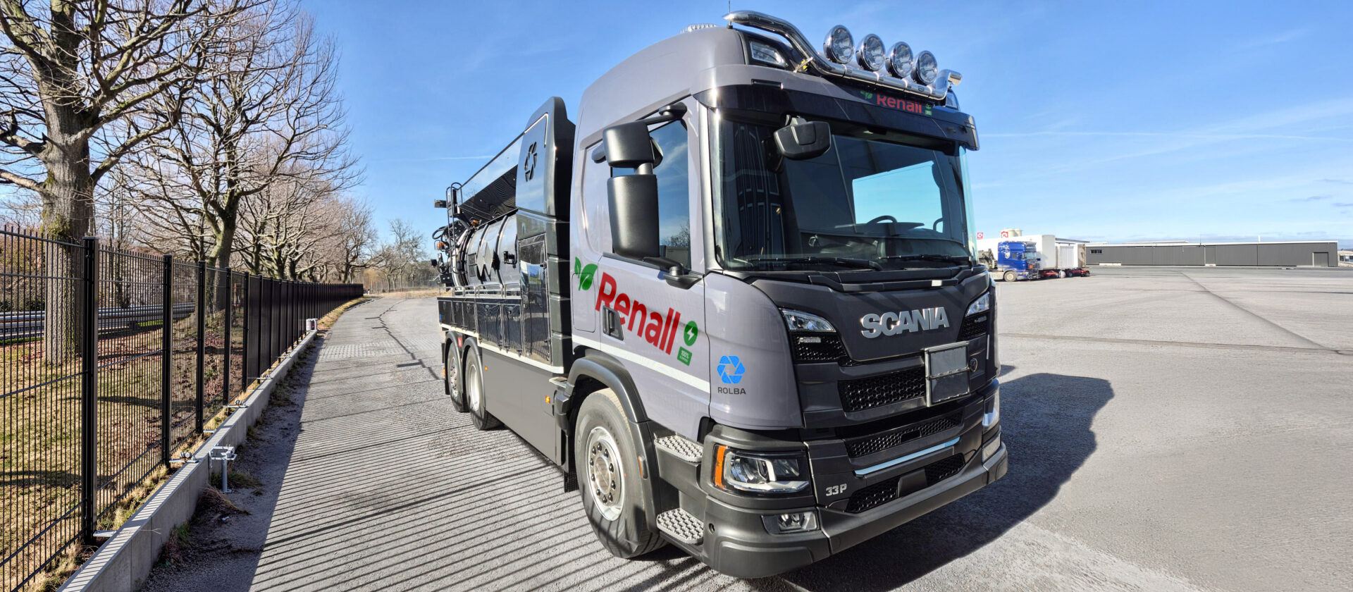 Detta fordon ska ta eldrivna slambilar till en ny nivå. Foto: Scania.