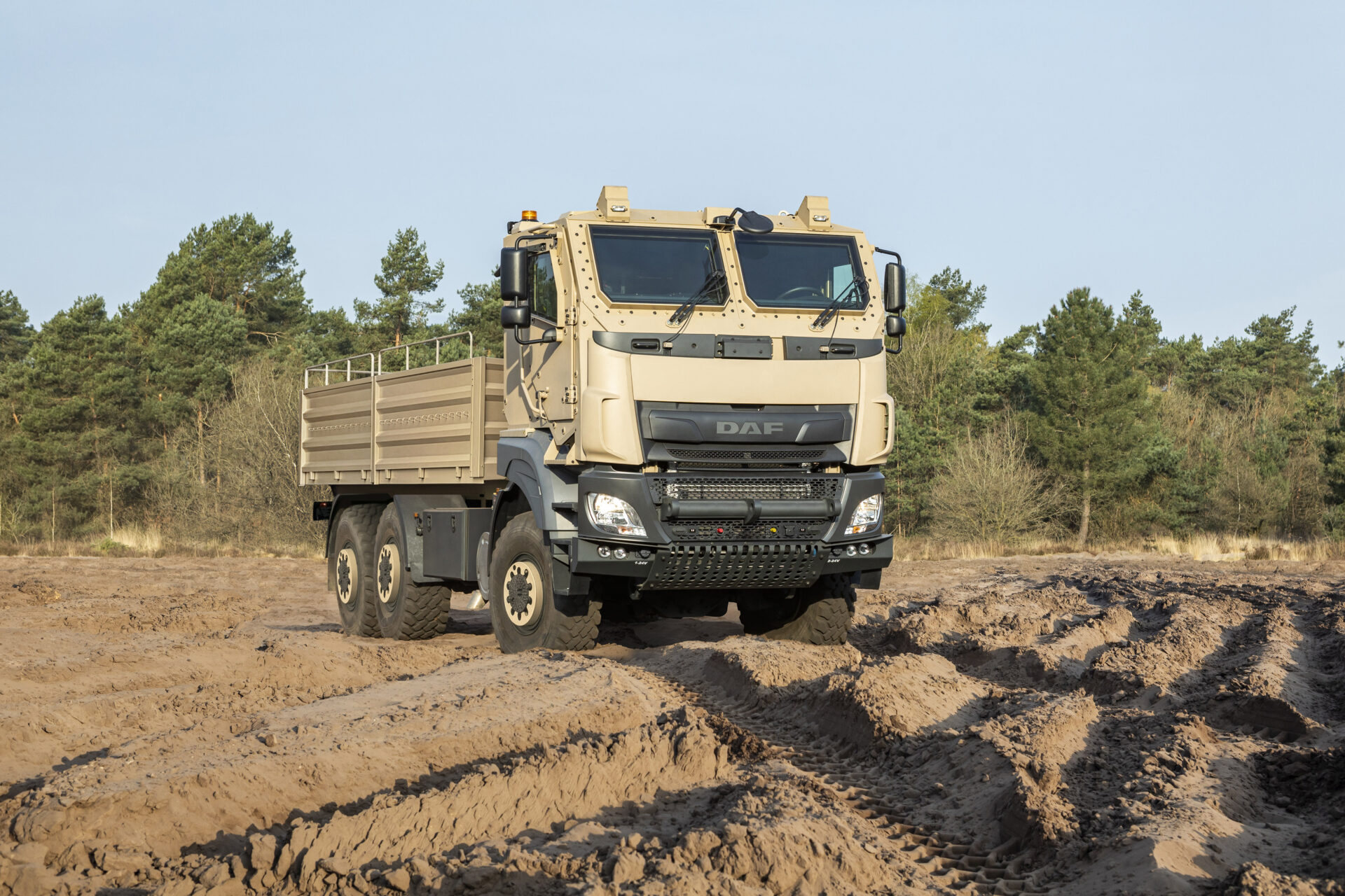 DAF Trucks, Tatra Trucks och VDL Groep visar upp detta nya militärfordon på BEDEX 2026. Foto: DAF.