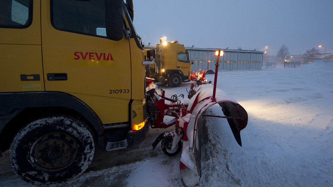 Svevia fortsätter sköta vägunderhållet i driftområde Umeå norra. Foto: Patrick Trägårdh/Svevia.