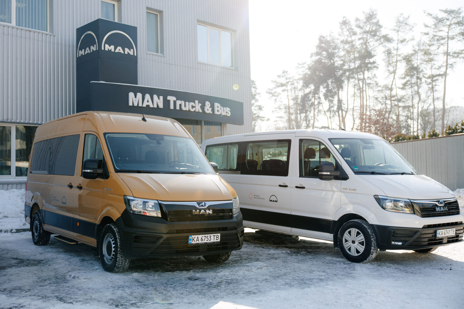   TGE-fordonen används i Zakarpatien-regionen. Foto: MAN.