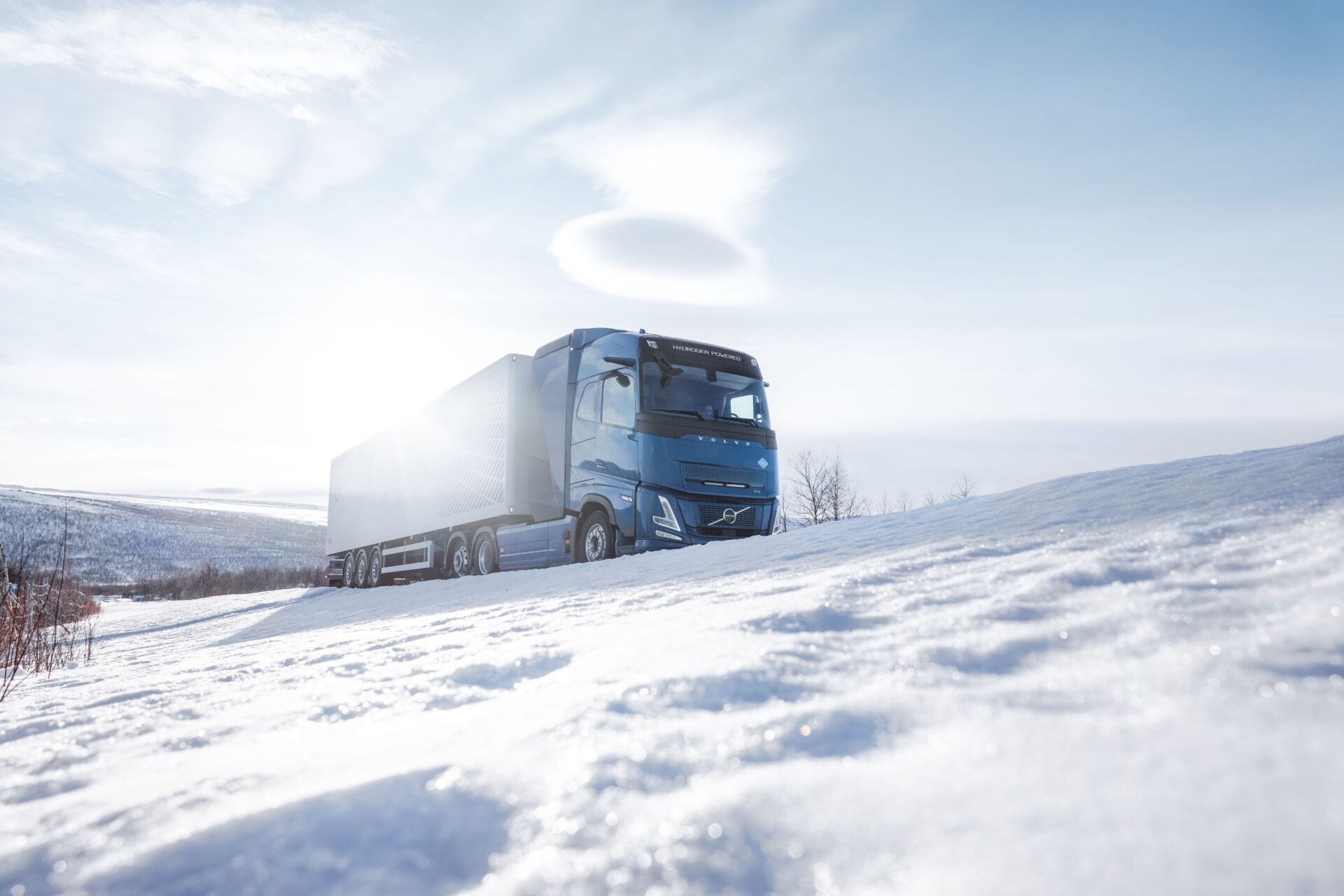  Volvos vätgasdrivna lastbilar kommer att vara bland de branschledande i prestanda. Foto: Volvo Lastvagnar.