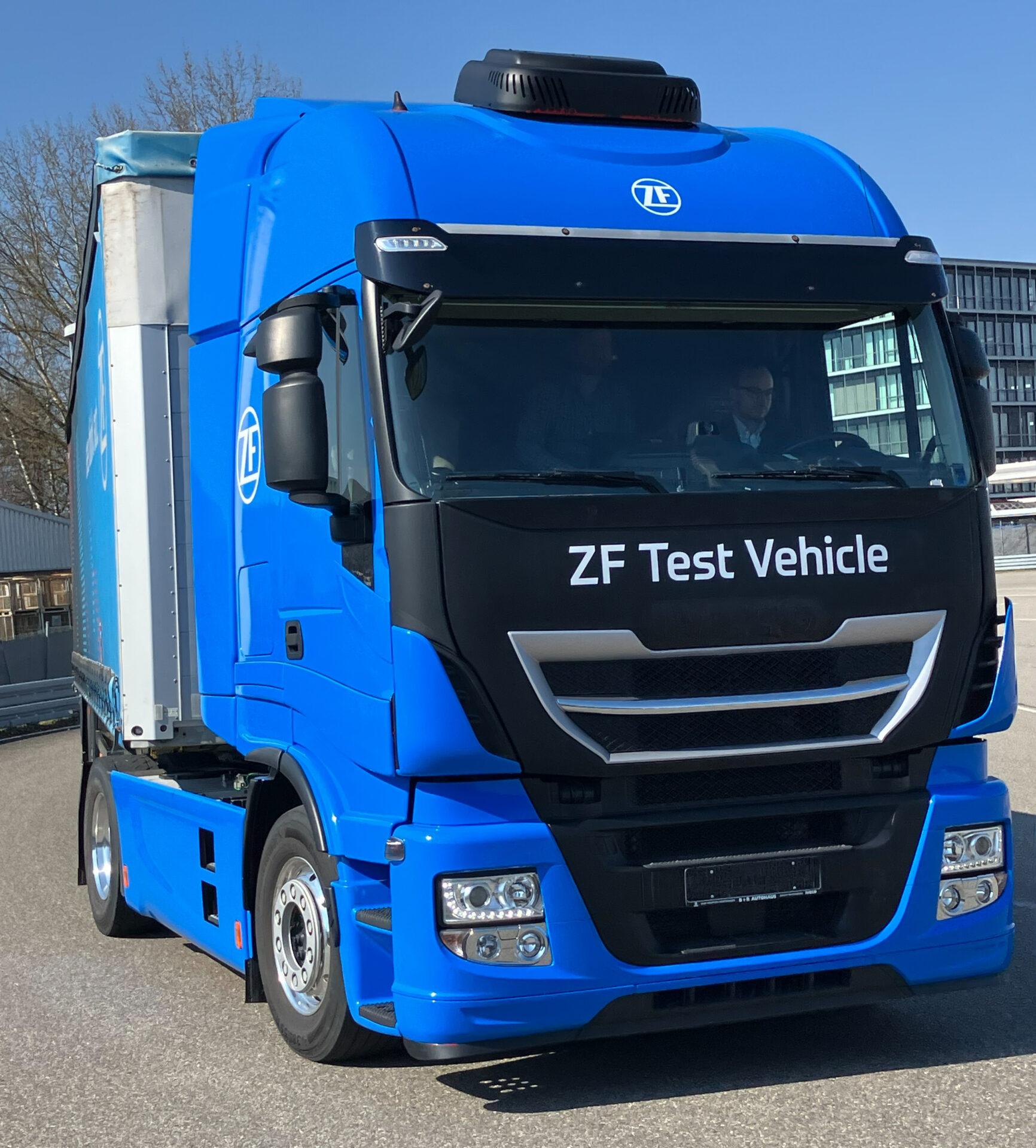 ZF Commercial Vehicle Solutions (CVS) har genomfört ett dedikerat testevenemang för TraXon 2 Hybrid. Foto: ZF.