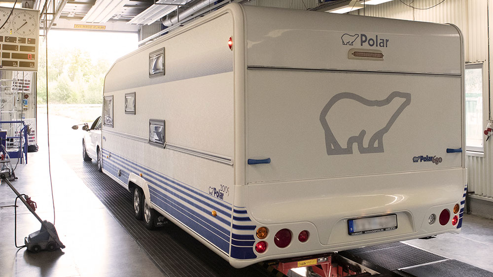   Var femte husvagn har brister som kräver ombesiktning. Foto: Bilprovningen.