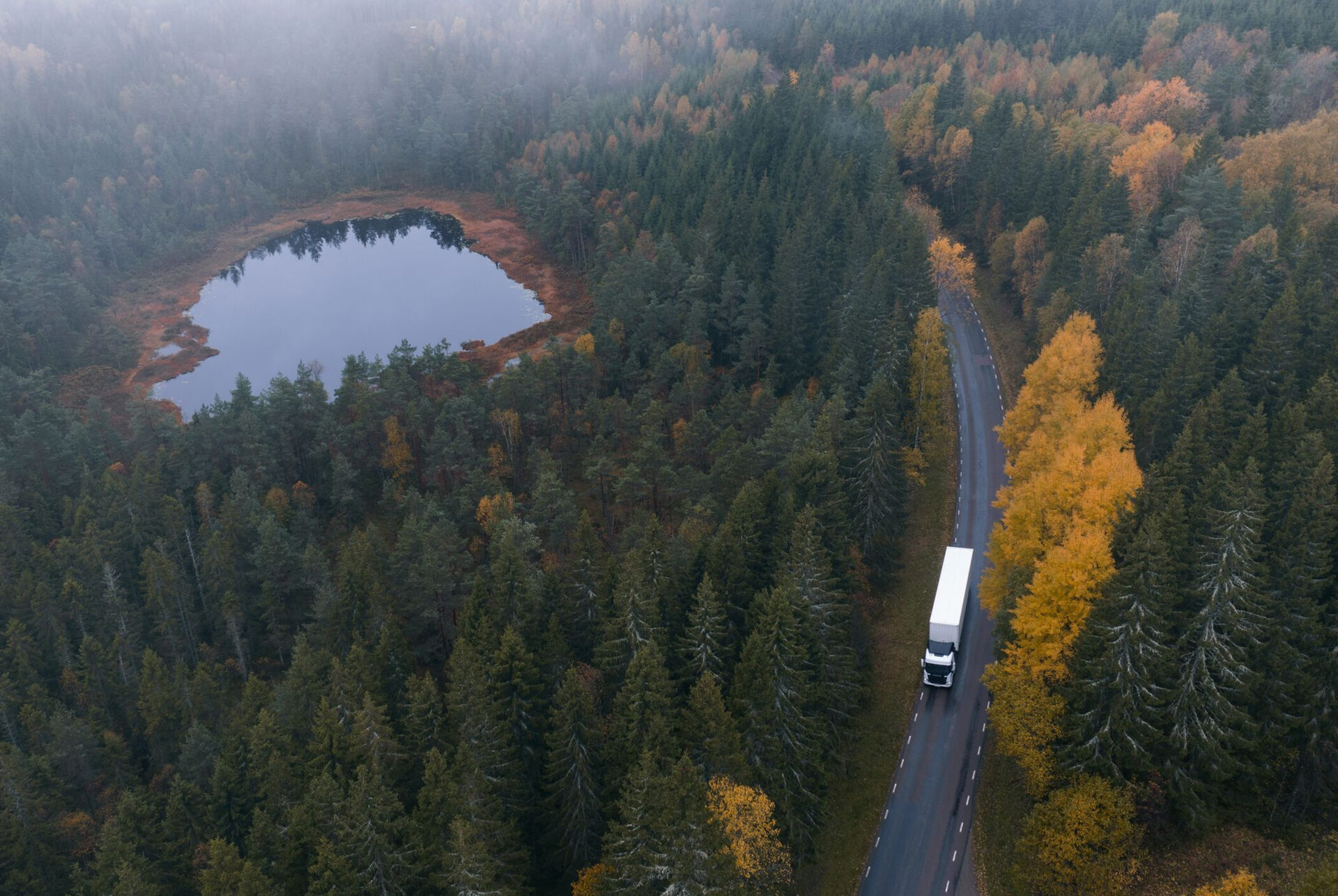 Lastbilarna kan hantera en totalvikt på 64 ton. Foto: Einride. 